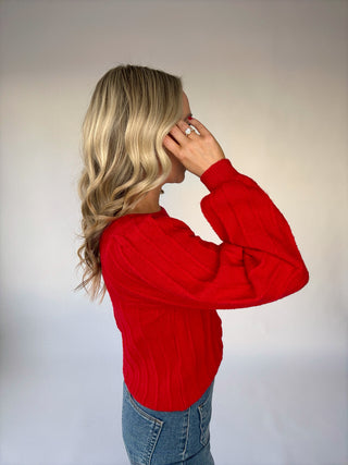 Feeling Inspired Sweater - Red