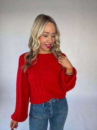 Feeling Inspired Sweater - Red