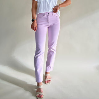 For The Love Of Lavender Straight Leg Jeans