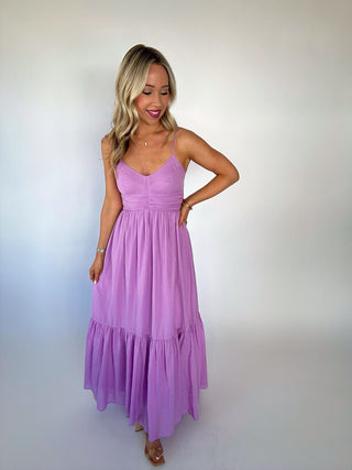 Steve Madden Ophra Maxi Dress - Violet Tulle