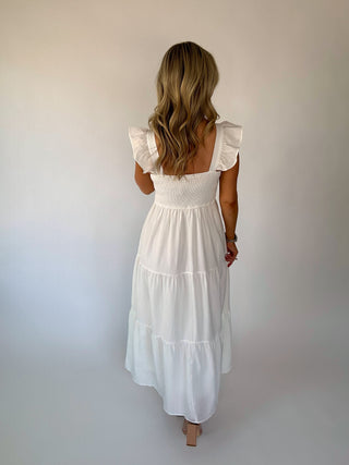 Always In The Lead Maxi Dress - White