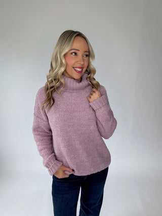 Cozy Contour Cowl Neck Sweater