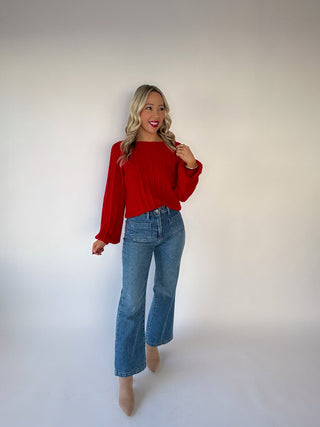 Feeling Inspired Sweater - Red