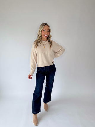 Soft Horizon Sweater - Light Taupe