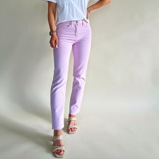 For The Love Of Lavender Straight Leg Jeans