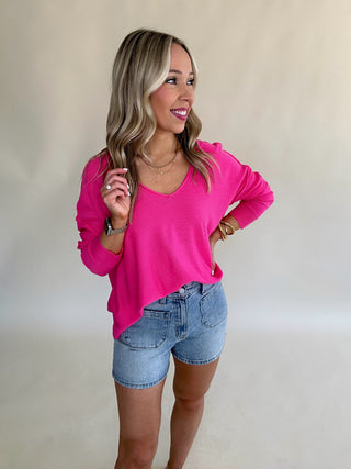 *IMPERFECT* High Vibe Top - Pink