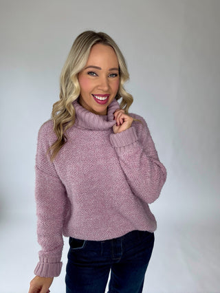 Cozy Contour Cowl Neck Sweater