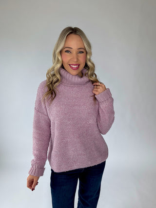 Cozy Contour Cowl Neck Sweater