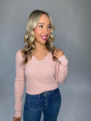 Sometimes It's Right Sweater - Blush