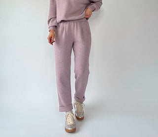 VARLEY Rolled Cuff Pant - Mauve Marl