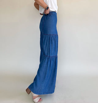 Made For More Tiered Wide Leg Pants