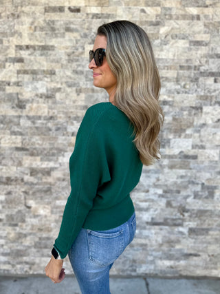Easy Does It Lightweight Sweater - Green