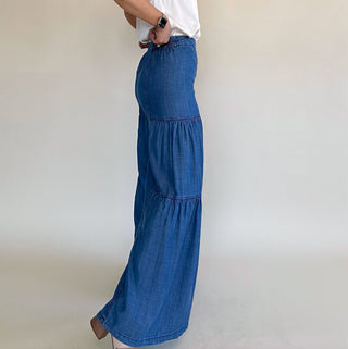Made For More Tiered Wide Leg Pants