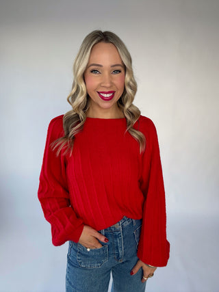 Feeling Inspired Sweater - Red