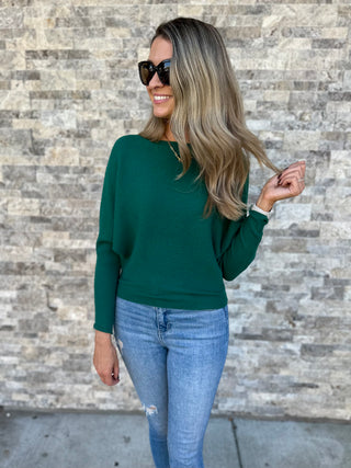 Easy Does It Lightweight Sweater - Green