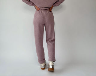 VARLEY Rolled Cuff Pant - Mauve Marl