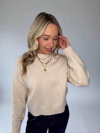 Soft Horizon Sweater - Light Taupe