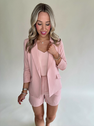 Suit and Score Blazer - Rose Cloud