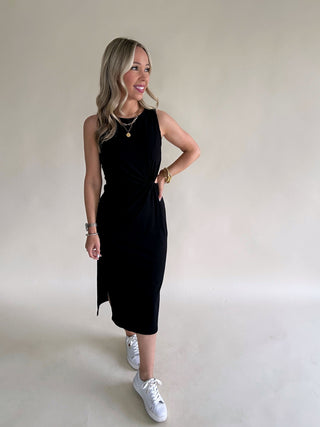 Meant To Be Side Twist Cutout Dress