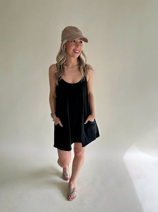 Trendsetter Comfy Knit Mini Dress - Black