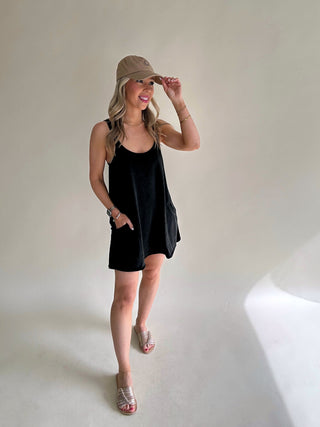Trendsetter Comfy Knit Mini Dress - Black