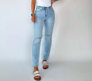 Around Town High Rise Straight Jeans