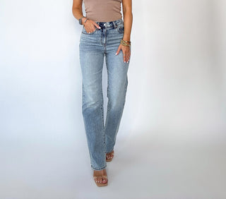 Sundaze High Rise Vintage Straight Jeans