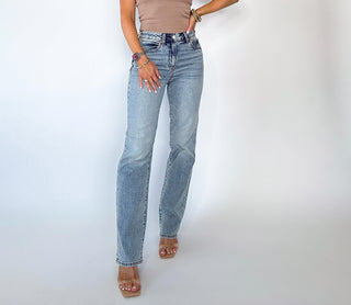 Sundaze High Rise Vintage Straight Jeans