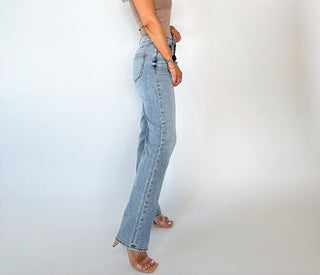 Sundaze High Rise Vintage Straight Jeans