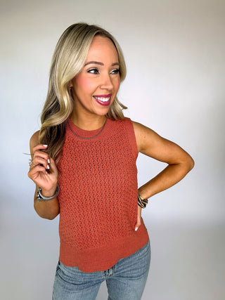 No Issues Here Sleeveless Knit Top