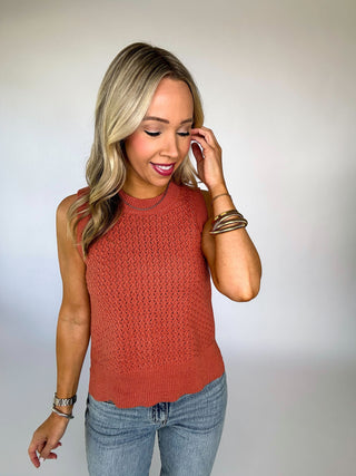 No Issues Here Sleeveless Knit Top