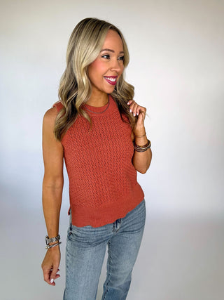 No Issues Here Sleeveless Knit Top