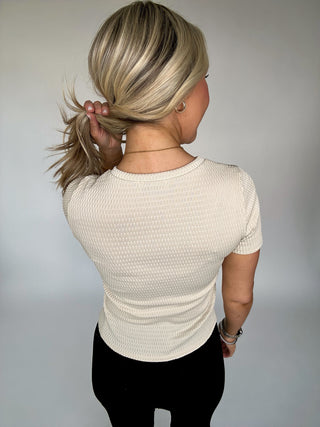 Just Your Type Textured Knit Top