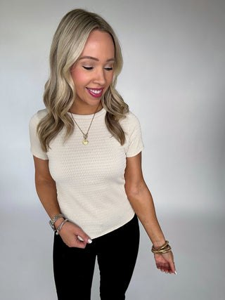 Just Your Type Textured Knit Top