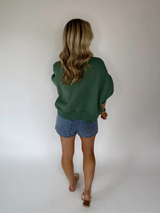 Bright Side Crewneck - Pine